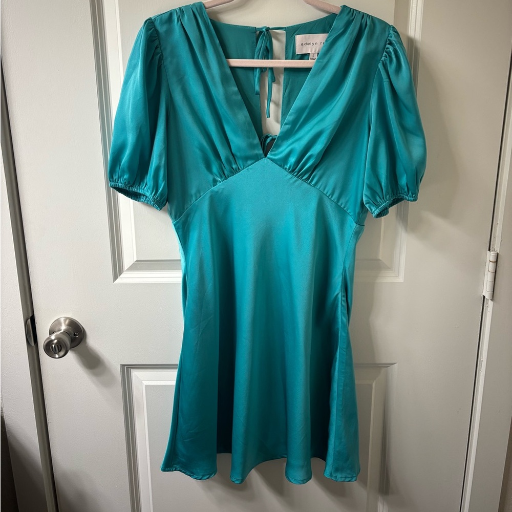 Adelyn Rae Teal Mini Dress